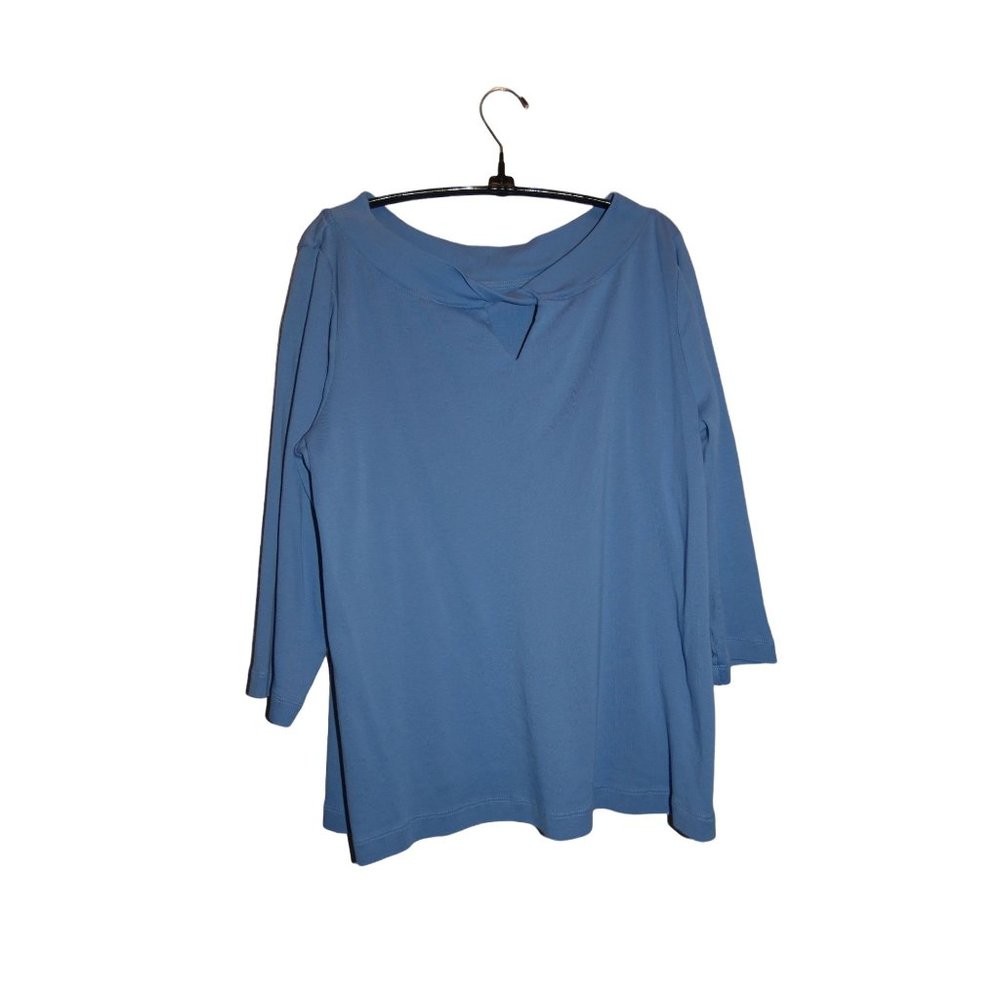 Women's Light Blue Blouse, Chico's Brand, Size Large